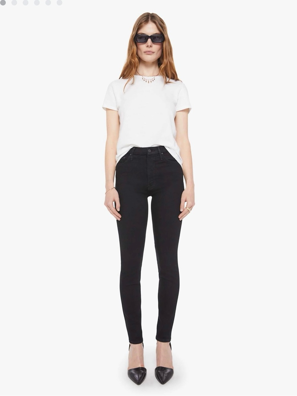 Mother size 28 high waisted black looker skinny jeans stretch